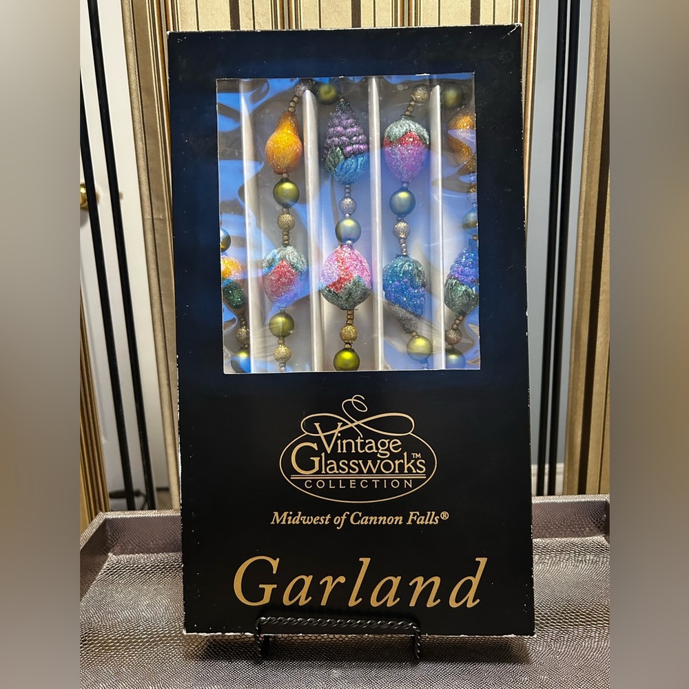 Glass fruit garland